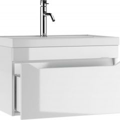 Тумба подвесная под умывальник "UNIT 70" Ева с одним ящиком В1 Айсберг (DA5902T) | фото 4