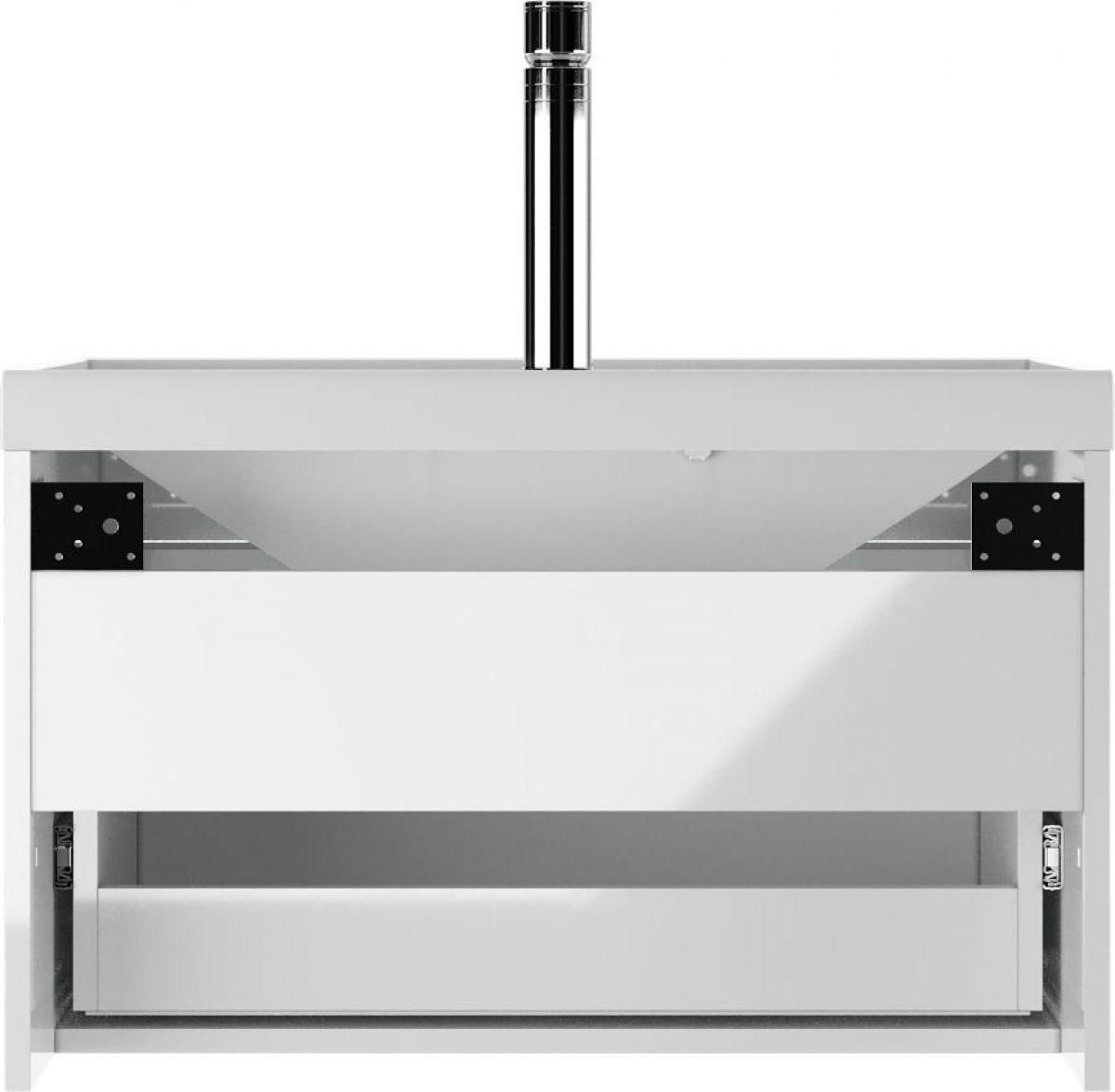 Тумба подвесная под умывальник "UNIT 80" Ева с одним ящиком В1 Айсберг (DA5903T) | фото 5