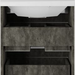 Тумба под умывальник "UNIT 60" Ева с двумя ящиками В2 Бетон Айсберг (DA5915T) | фото 5