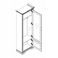 Шкаф платяной Стилиус B169-SZF2D | фото 2