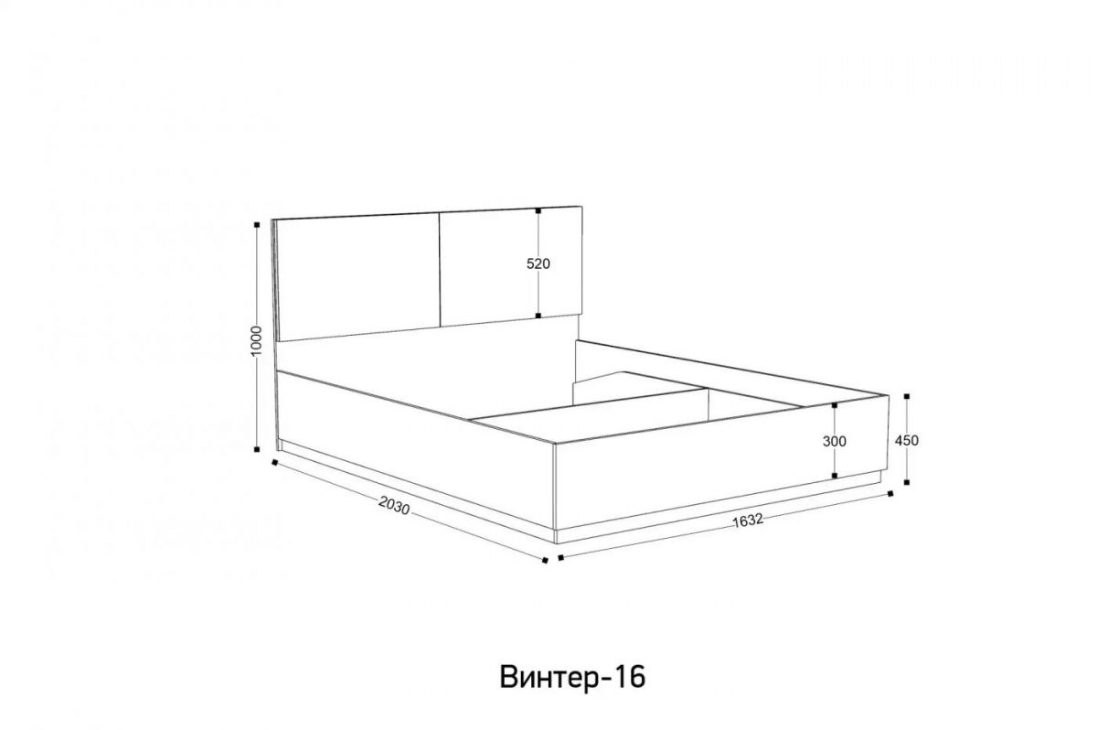 ВИНТЕР Спальный гарнитур (модульный) | фото 10