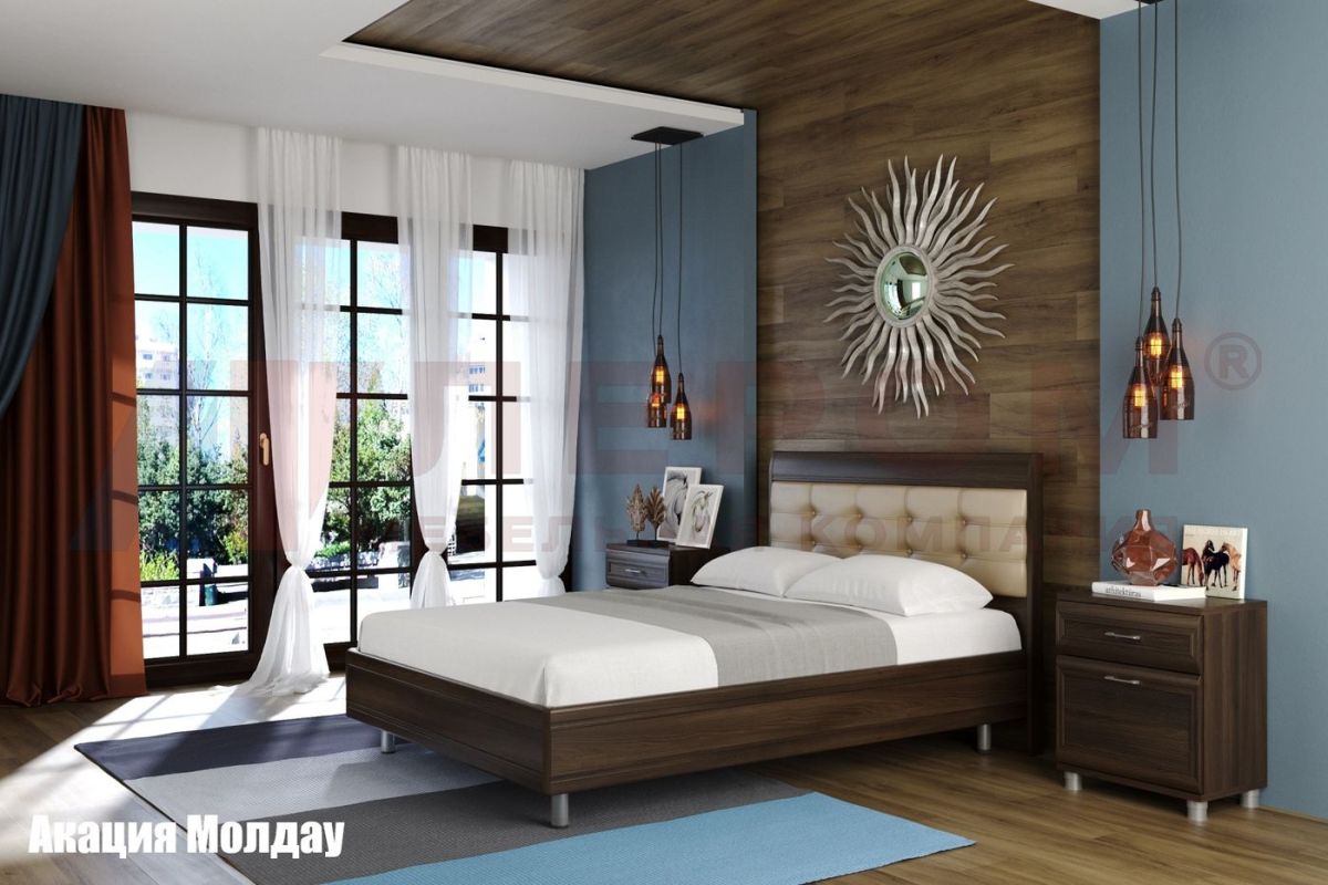 Кровать КР-2851 с мягким изголовьем | фото 2