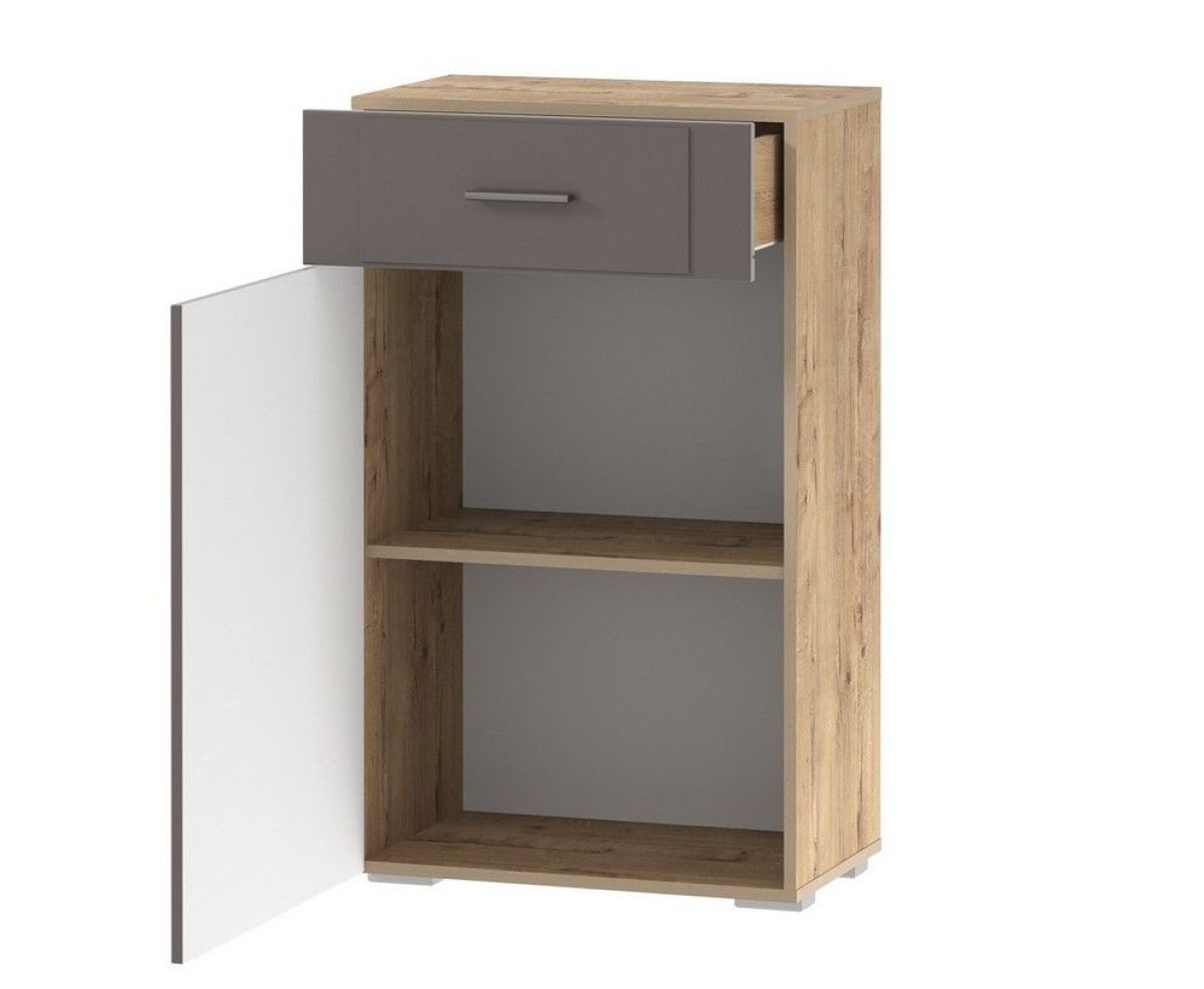 Прихожая Livorno Тумба фасад левый НМ 040.65 Х (Софт Графит/ Дуб Бунратти) | фото 2