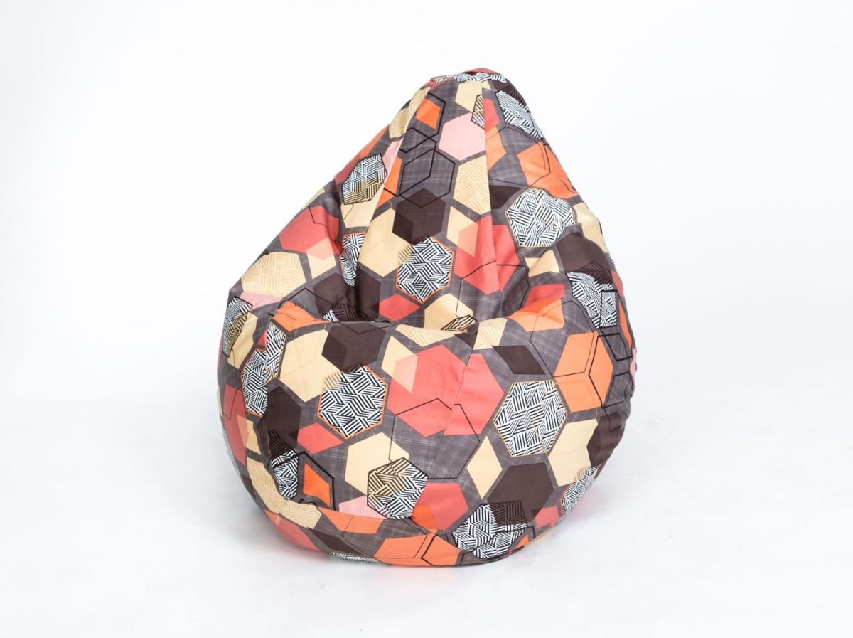 Кресло-мешок Груша Малое (700*900) Серия велюр "Принт" | фото 9