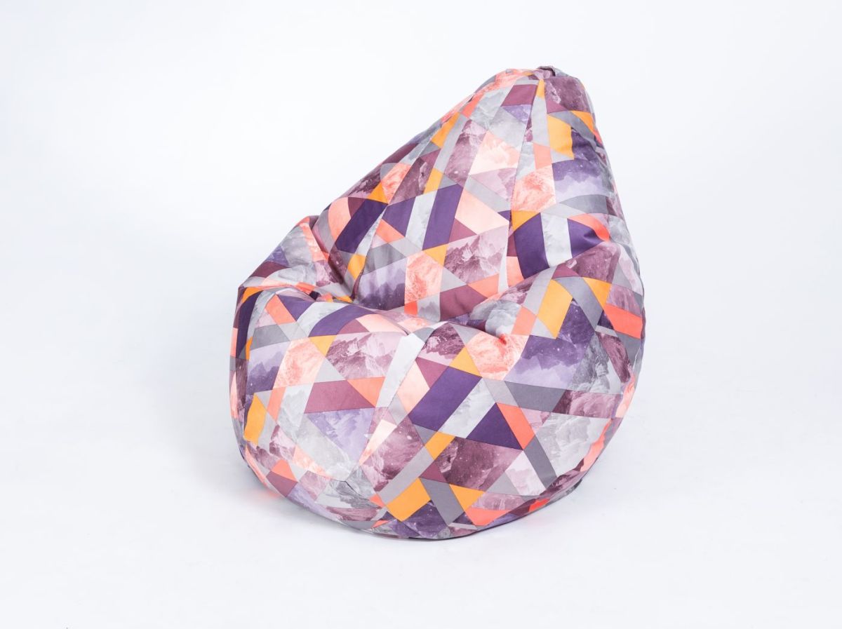 Кресло-мешок Груша Среднее (750*1200) Серия велюр "Принт" | фото 8