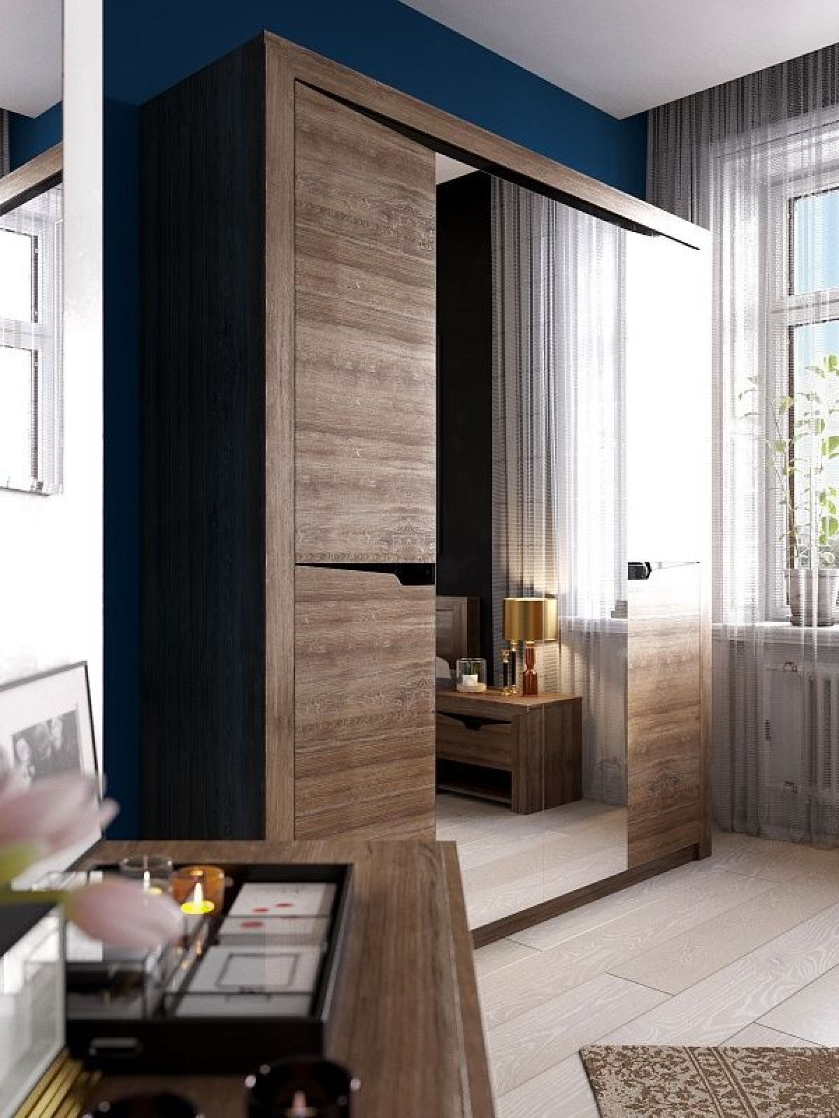 Спальный гарнитур  Соренто (Дуб стирлинг) | фото 2