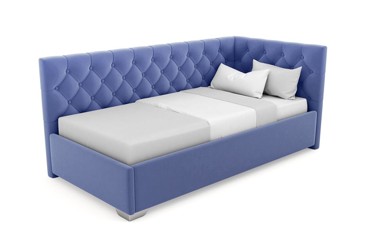 Кровать угловая Виола интерьерная +основание (120х200) | фото 9