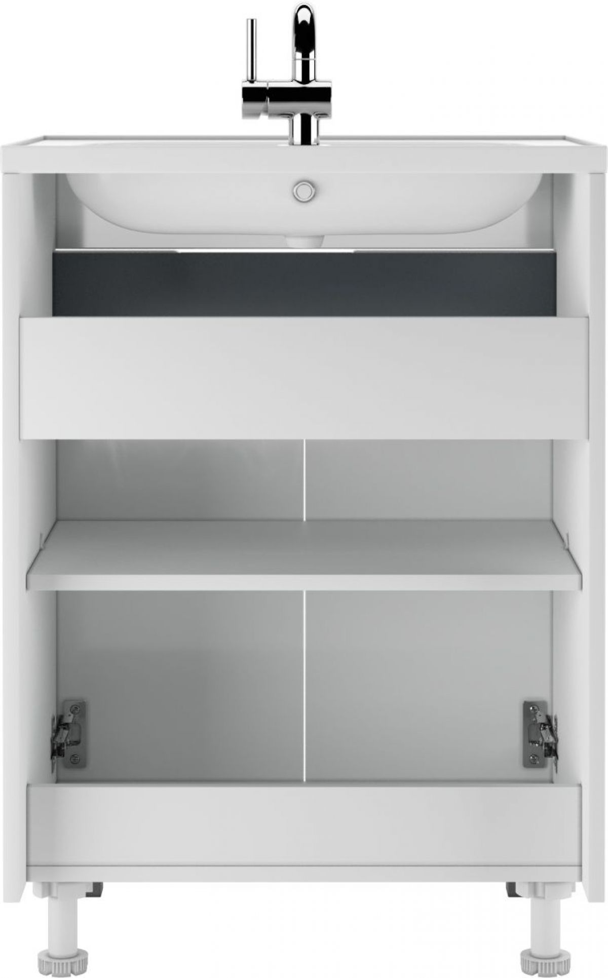 Тумба под умывальник "UNIT 60" Vector без ящика Домино (DV6603T) | фото 4