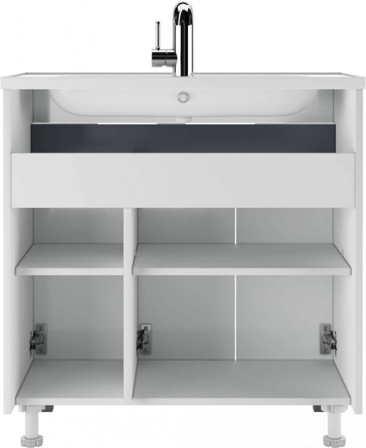Тумба под умывальник "UNIT 80" Vector без ящика Домино (DV6604T) | фото 4