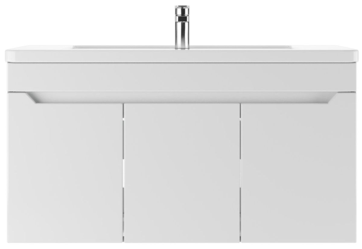 Тумба под умывальник "Maria 100" Мечта без ящика подвесная АЙСБЕРГ (DM2328T) | фото 4