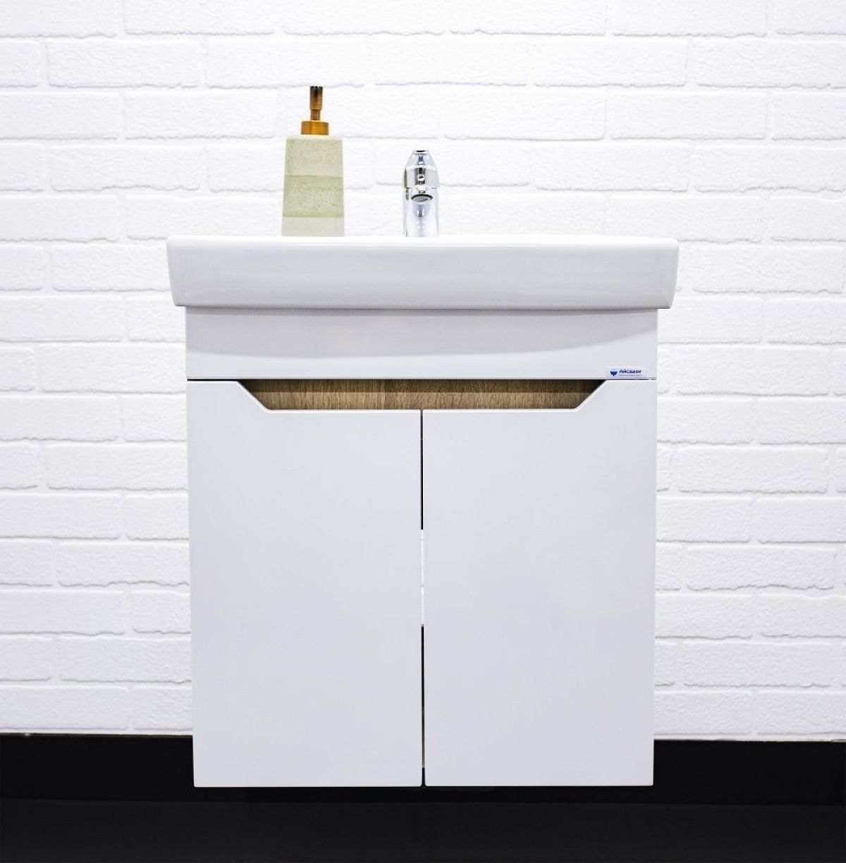 Тумба под умывальник "Енисей 50" Мечта без ящика подвесная Дуб сонома АЙСБЕРГ (DM2315T) | фото 5