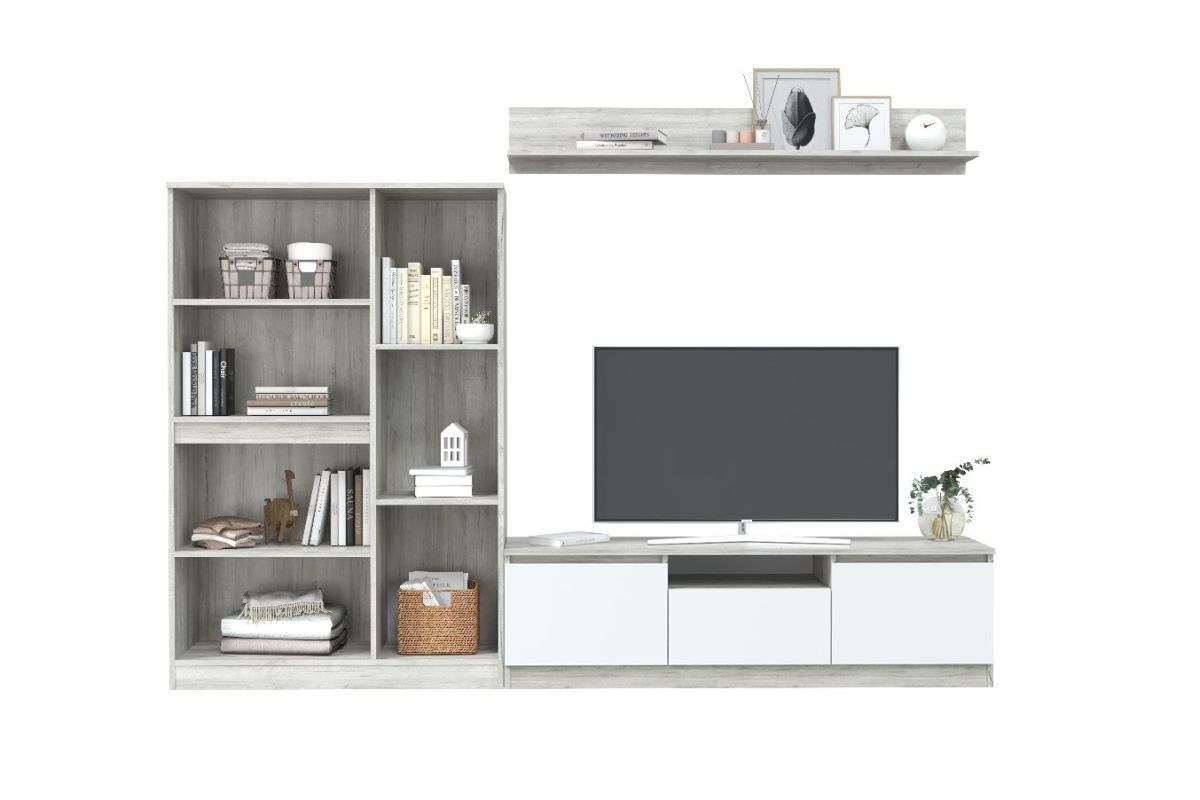 ЛОРИ Гостиная модульная (дуб серый/белый) | фото 2