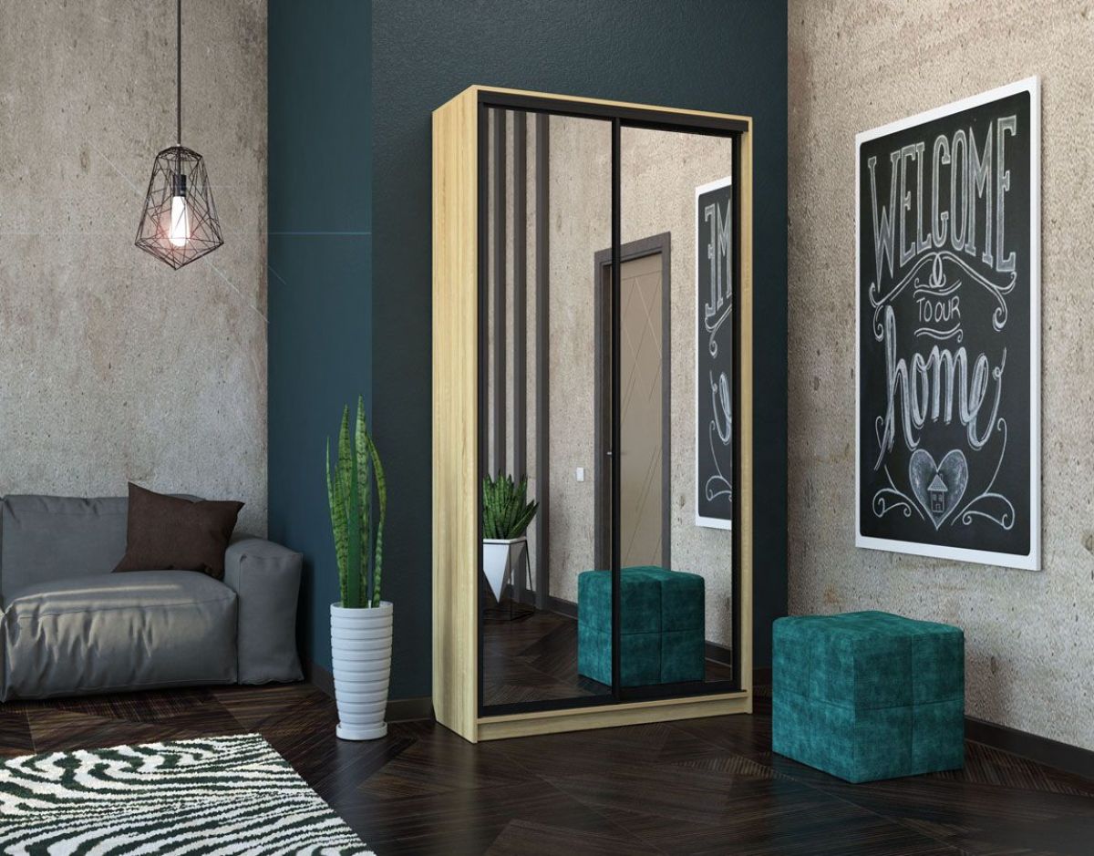 Шкаф-купе Лофт 1200 Шк12-60 (Дуб Сонома) | фото 10