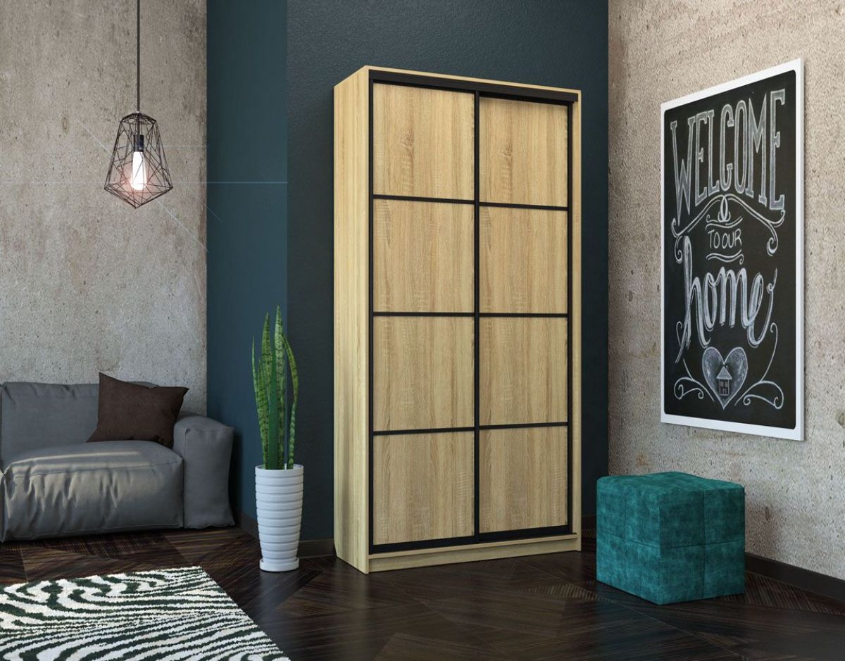 Шкаф-купе Лофт 1200 Шк12-60 (Дуб Сонома) | фото 7