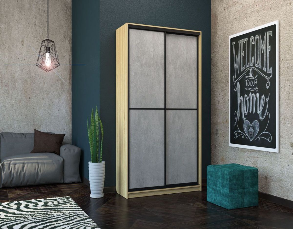 Шкаф-купе Лофт 1200 Шк12-60 (Дуб Сонома) | фото 13