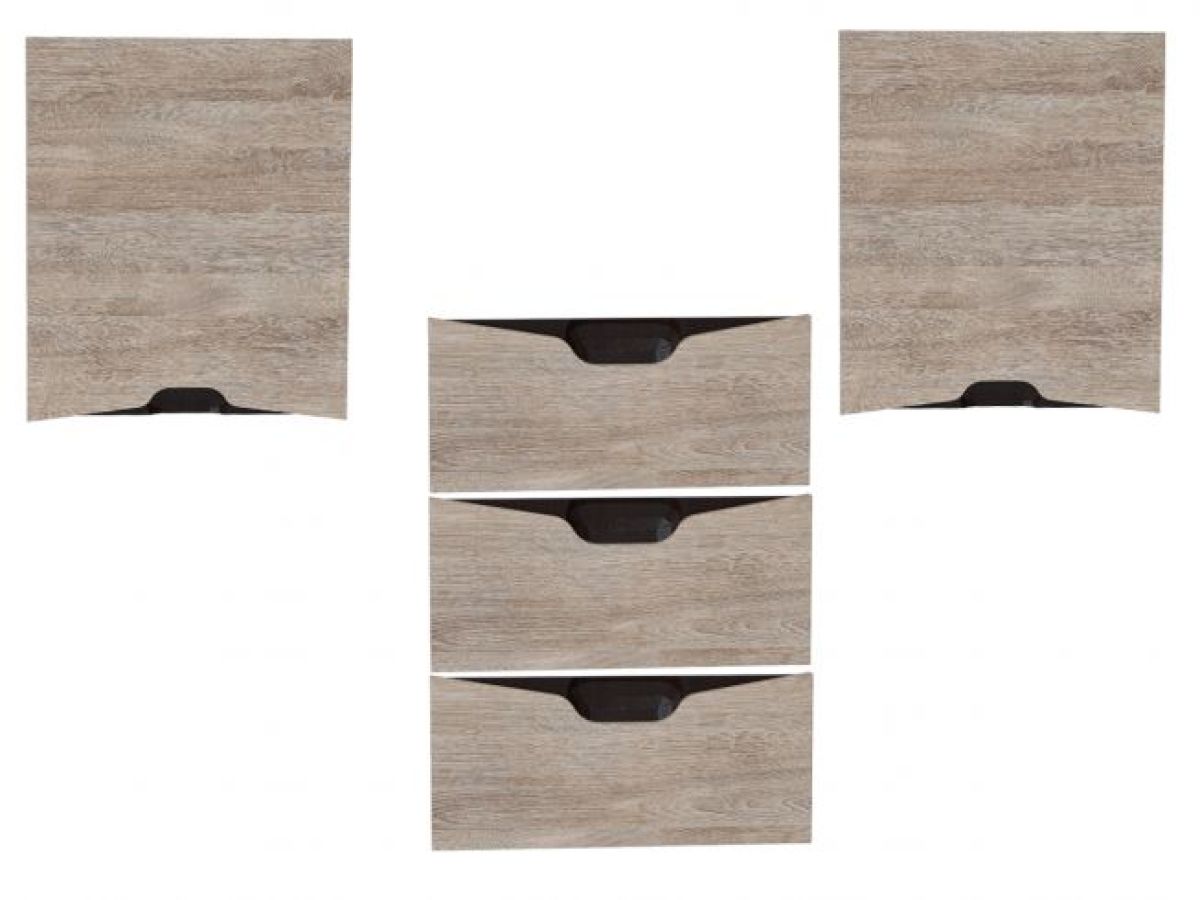 Компьютерный стол КЛ-1.2 с пеналом (фасад Версаль-5) Дуб баррик | фото 3