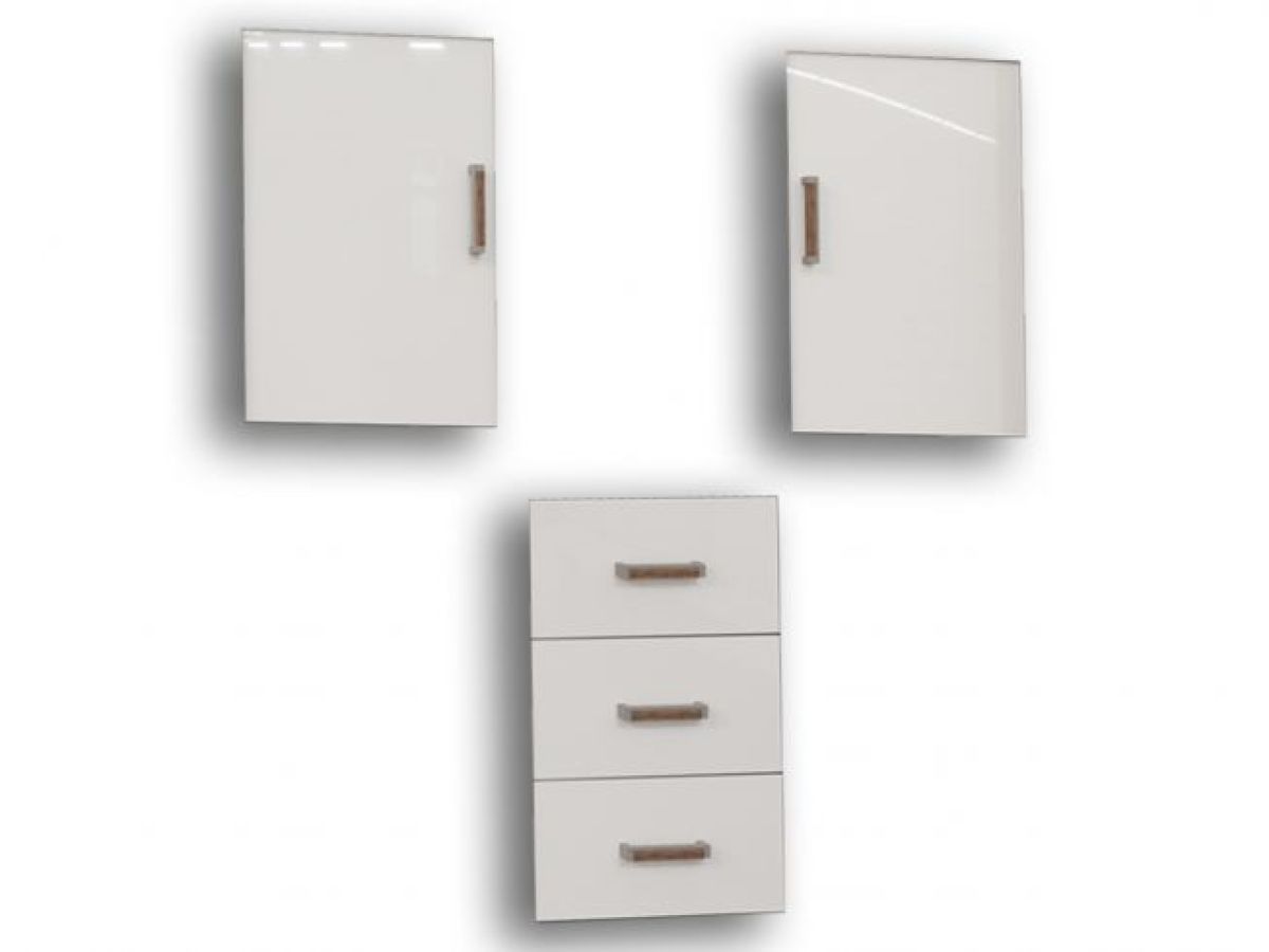 Компьютерный стол КЛ-1.3 с пеналом (фасад ЛДСП) Дуб баррик/белый жемчуг | фото 3