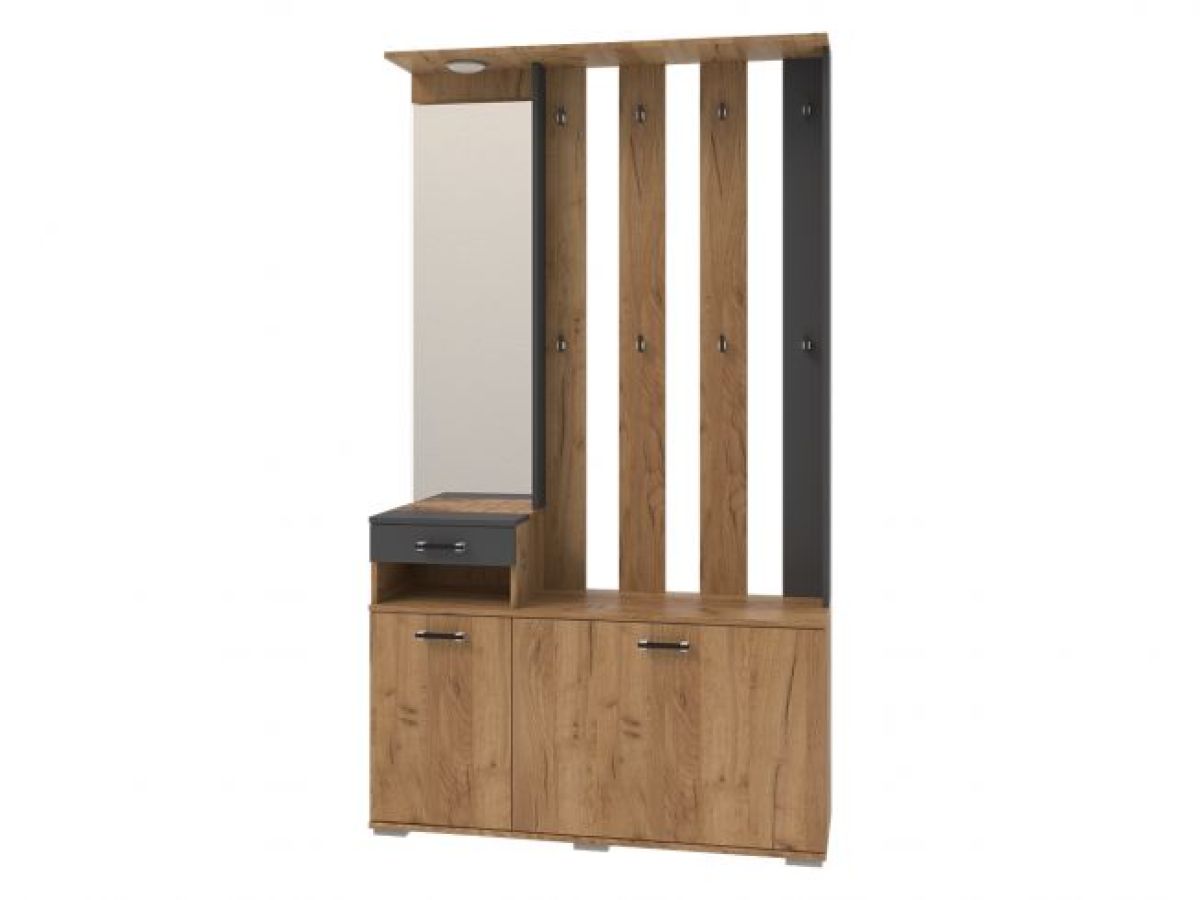 Прихожая Бостон (модульная) дуб вотан/антрацит | фото 2