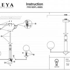 Люстра на штанге Freya Bolas FR5185PL-06BS | фото 3
