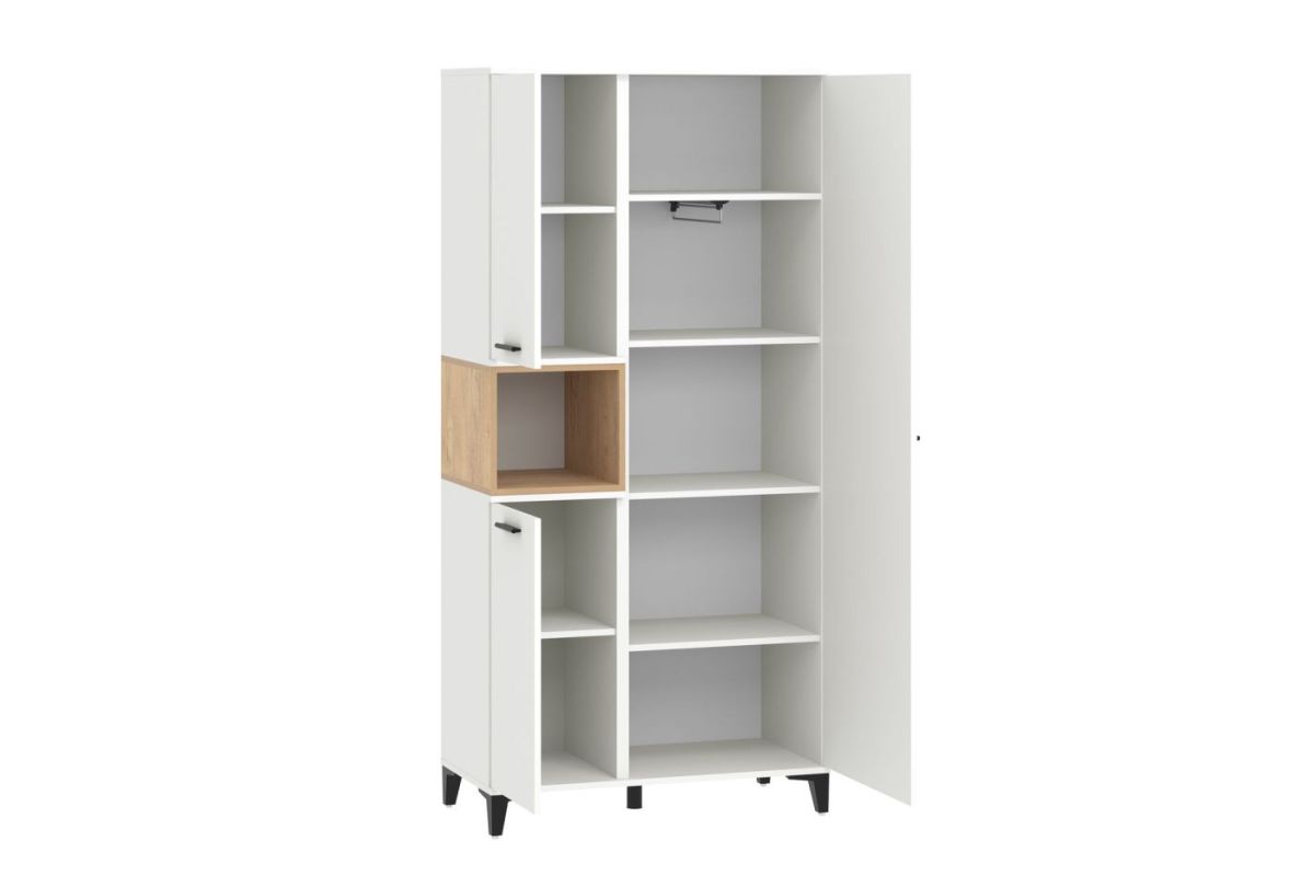 Шкаф комбинированный НМ 013.07 "Bergen" (Белый/Дуб бунратти) | фото 2