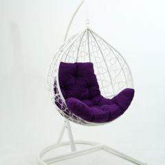 Подвесное кресло-кокон Бароло (белый/белый) | фото 5