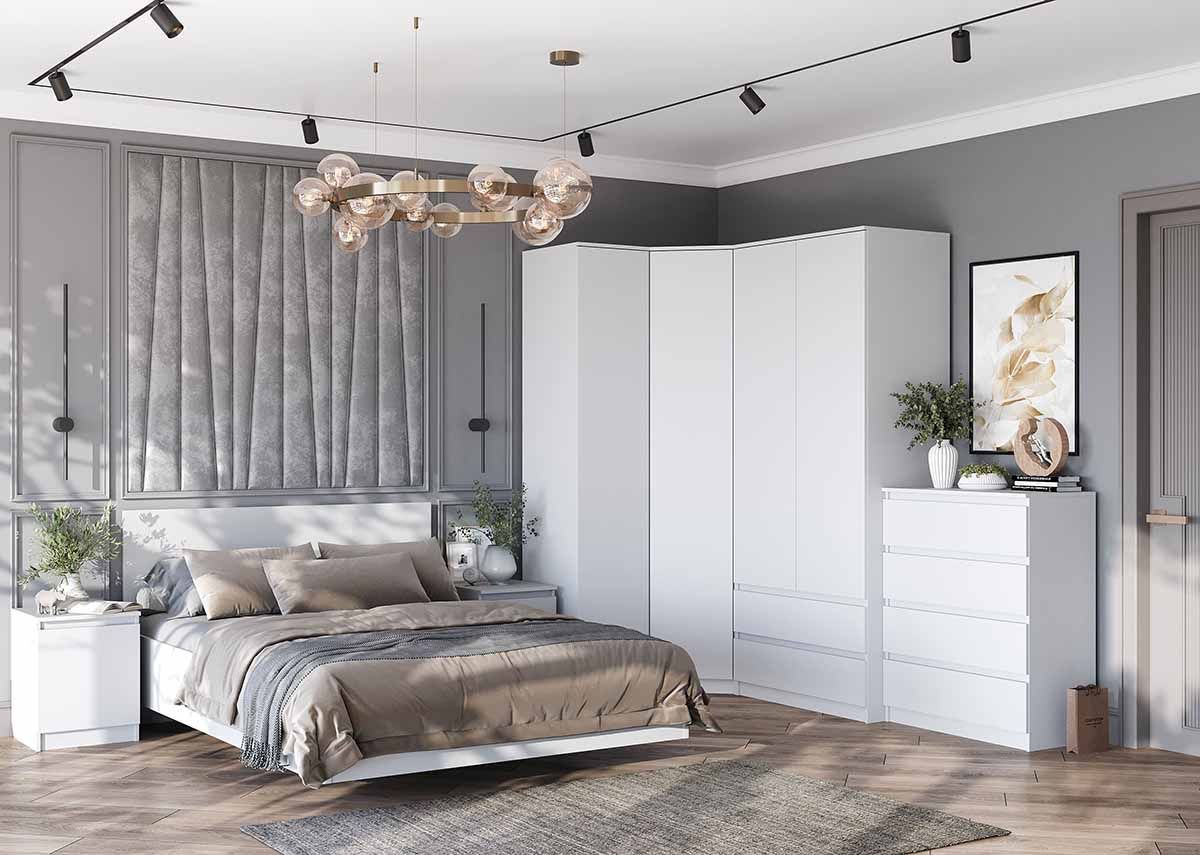 Пенал 1-ств. с полками "Бьянко" | фото 2