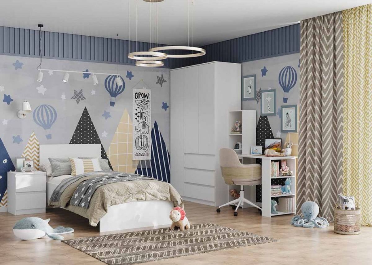 Стол письменный со стеллажом "Бьянко" | фото 2