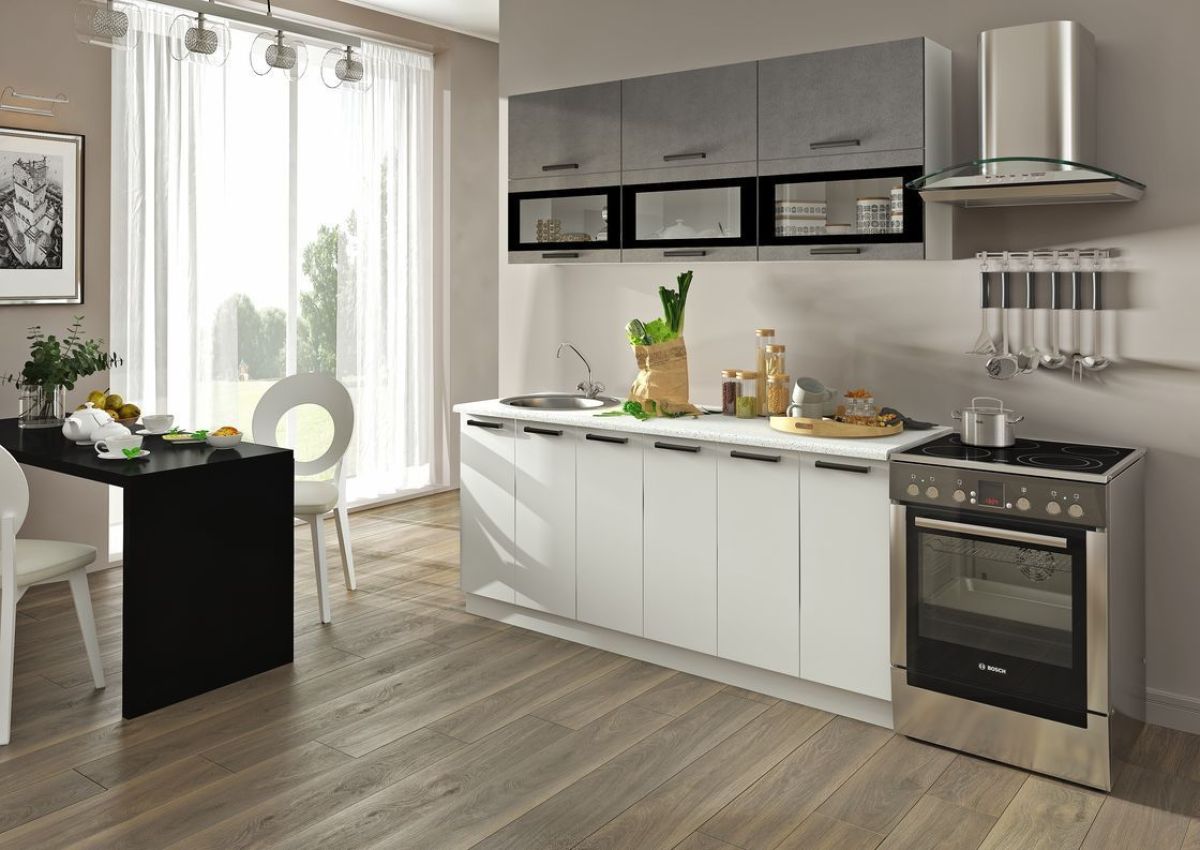 Кухонный гарнитур Фиджи (модульный) ГРАФИТ | фото 14