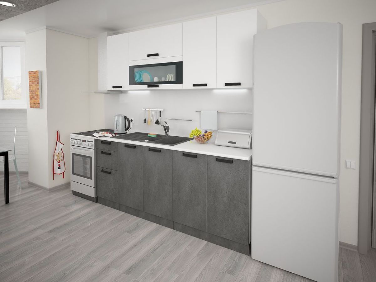 Кухонный гарнитур Фиджи (модульный) ГРАФИТ | фото 16