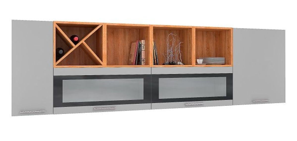 Кухонный гарнитур Фиджи (модульный) ГРАФИТ | фото 9