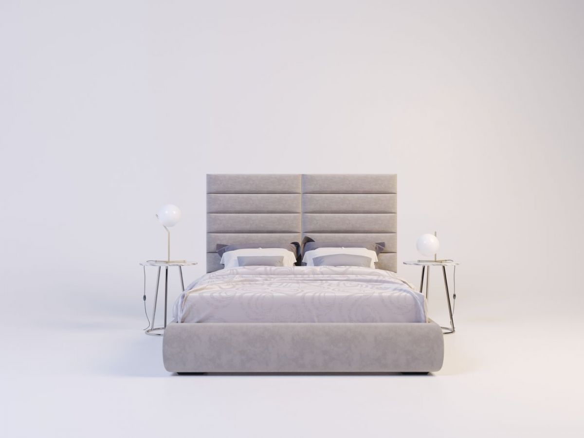 Мягкие панели ПОЛОСЫ ПРЯМЫЕ 15*90 (4 шт.) для спальни | фото 10