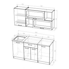 ЯНА Кухонный гарнитур Стандарт (1600 мм) | фото 2