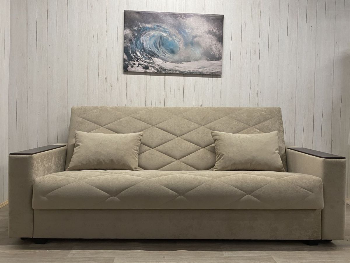 Диван Престиж-15 (НПБ+МДФ) велюр Sensey moonlight | фото 2