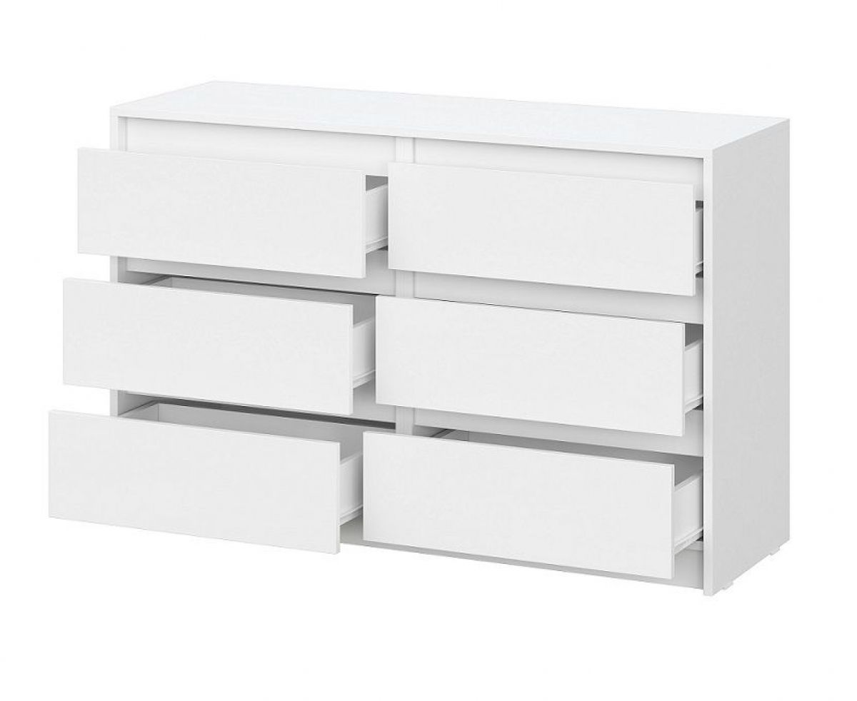 АЙДЕН КМ06-1200 Комод 6 ящиков (белый) | фото 2
