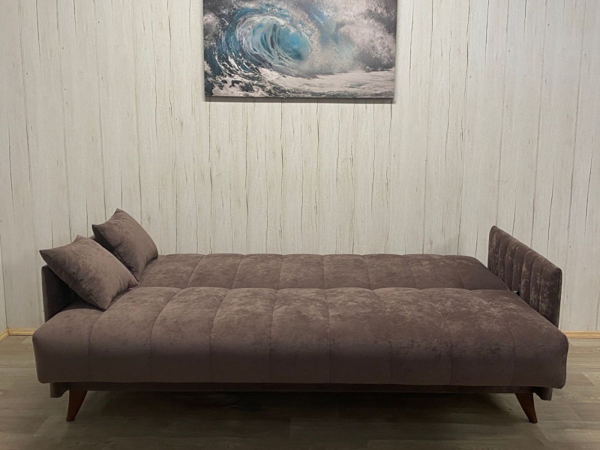 Диван Престиж-3 (НПБ) велюр Sensey dusty plum | фото 3