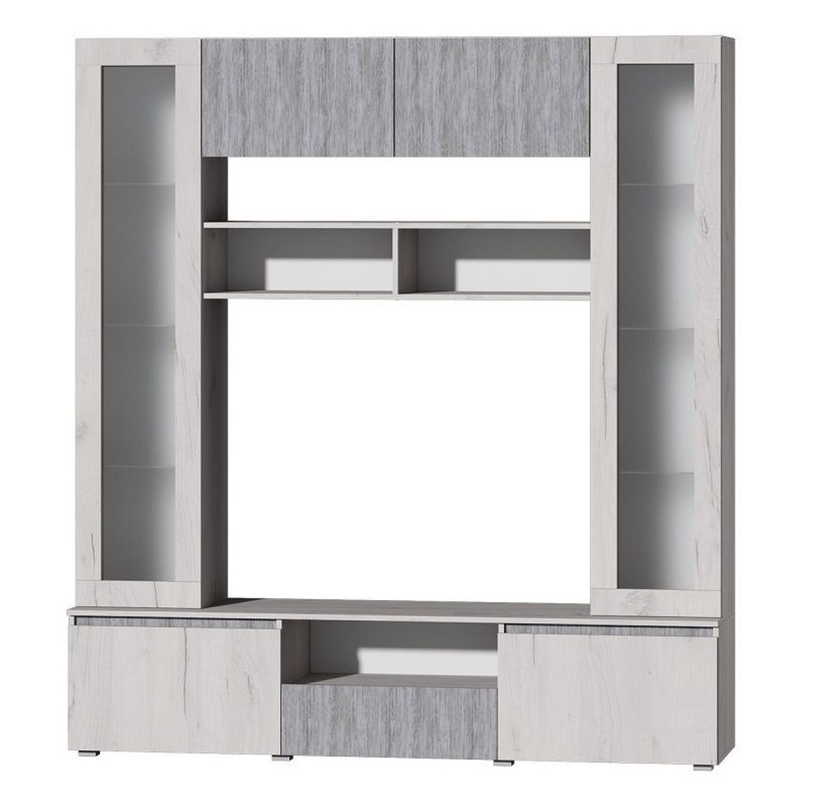 Модульная система Лиана (Дуб Крафт белый/Артвуд темный) | фото 9