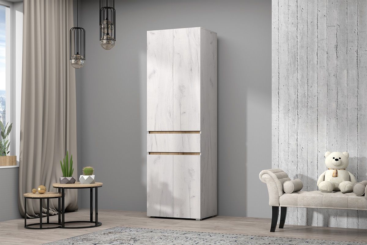 Модульная система Лиана (Дуб Крафт Белый/Дуб Крафт Золотой) | фото 2