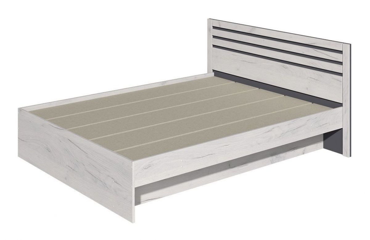 Спальный гарнитур Лиана (Дуб Крафт Белый/Графит) | фото 4