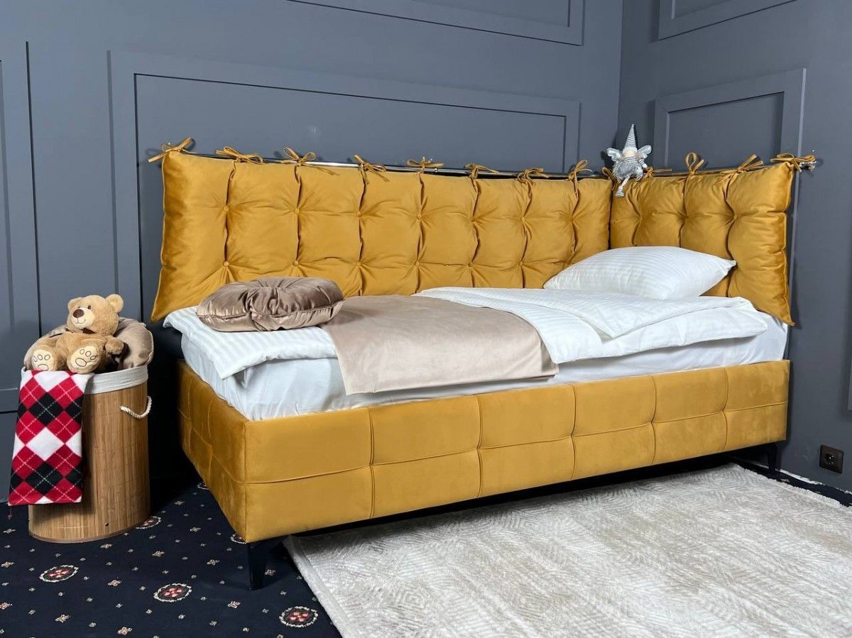 СВЕТЛАНА 3 Кровать угловая (Горчичный) | фото 2