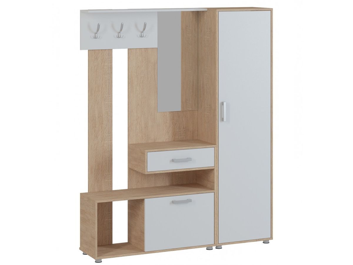 ЭНТЕР 1 Прихожая (модульная) дуб сонома/белый | фото 2