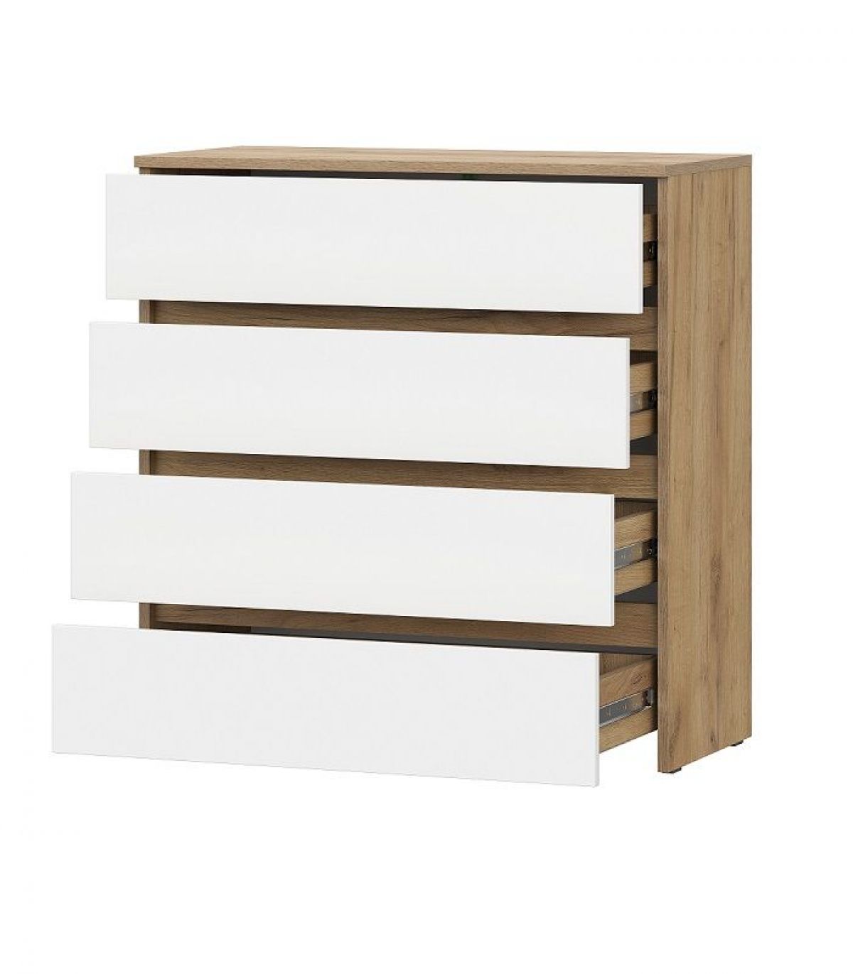 НЕКСТ 1 Спальный гарнитур (модульный) Дуб Золотой/Белый | фото 7