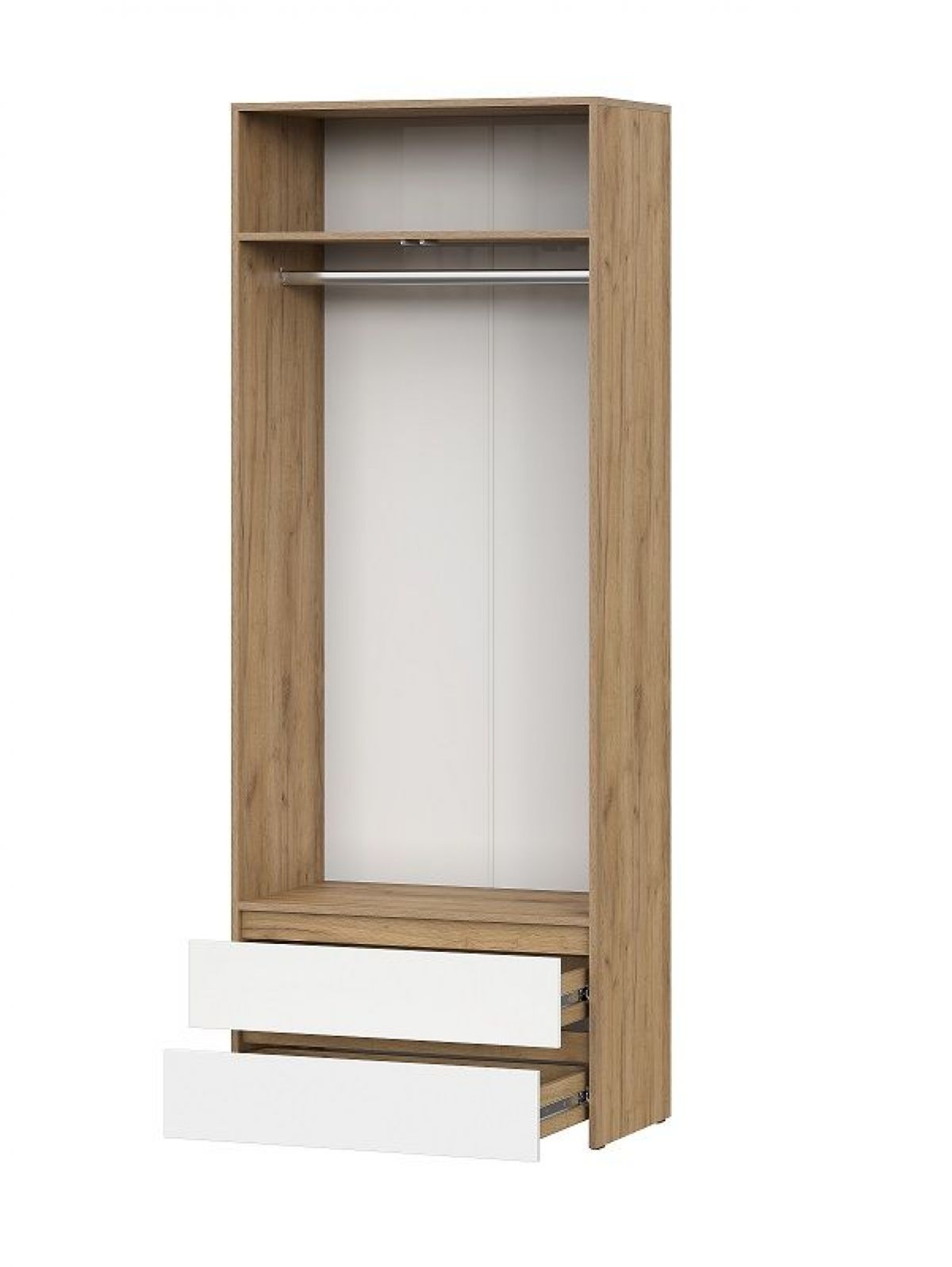 НЕКСТ 1 Спальный гарнитур (модульный) Дуб Золотой/Белый | фото 11