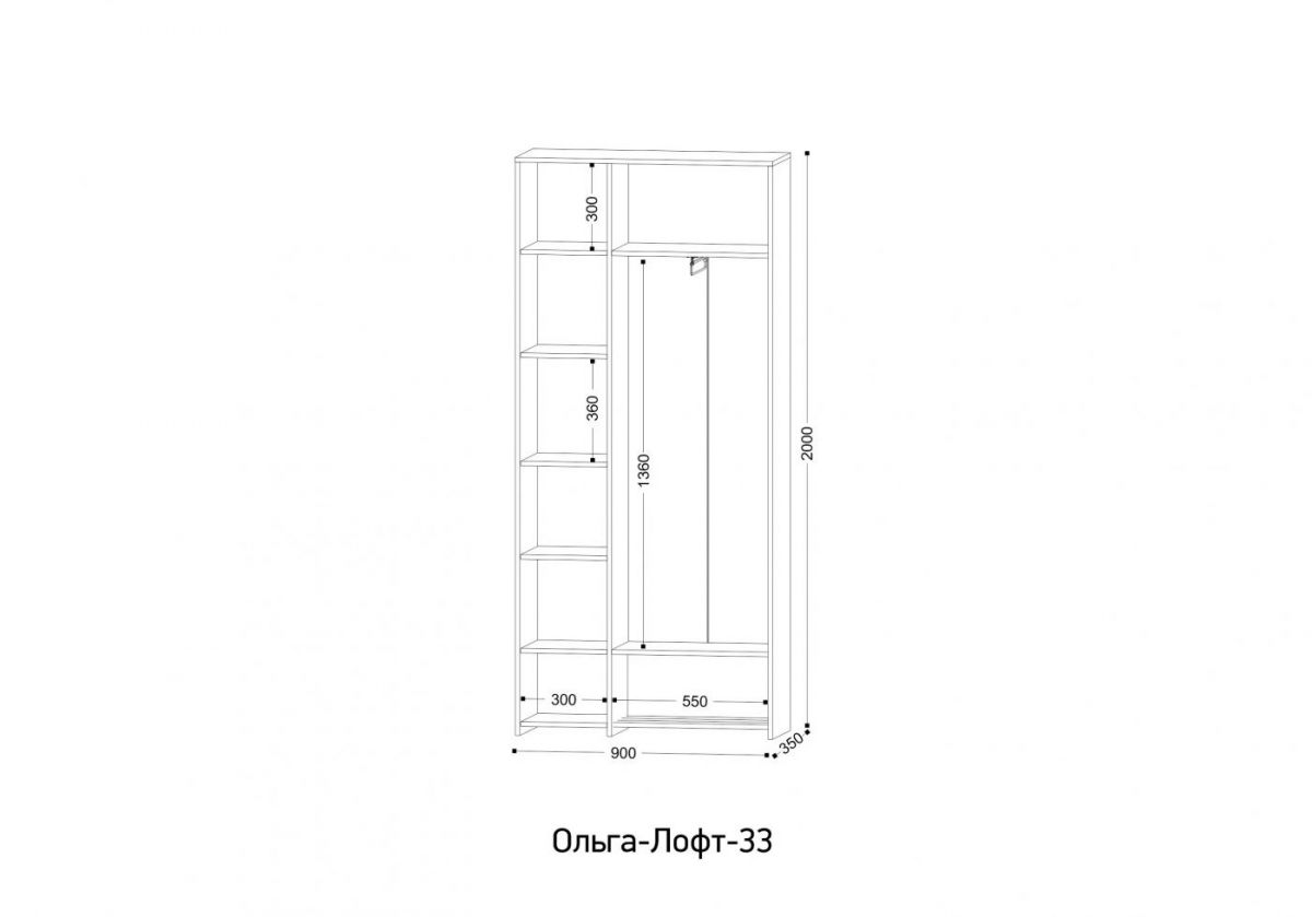 ОЛЬГА-ЛОФТ 33 Шкаф 3-х створчатый | фото 2