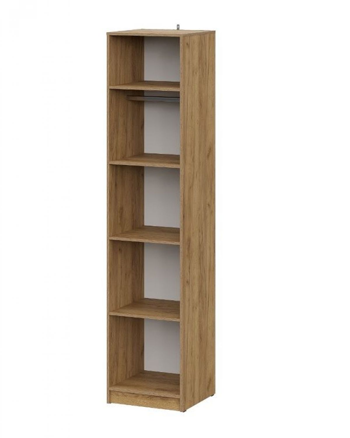 АВИНЬОН Прихожая Пенал (Дуб Крафт золотой/Графит серый) | фото 2