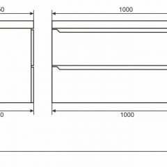Тумба под раковину Uperwood Tanos 100 см, подвесная, черная матовая | фото 6