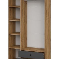 БАЙКАЛ Шкаф трехстворчатый (с ящиками) Графит/Дуб золотой | фото 2