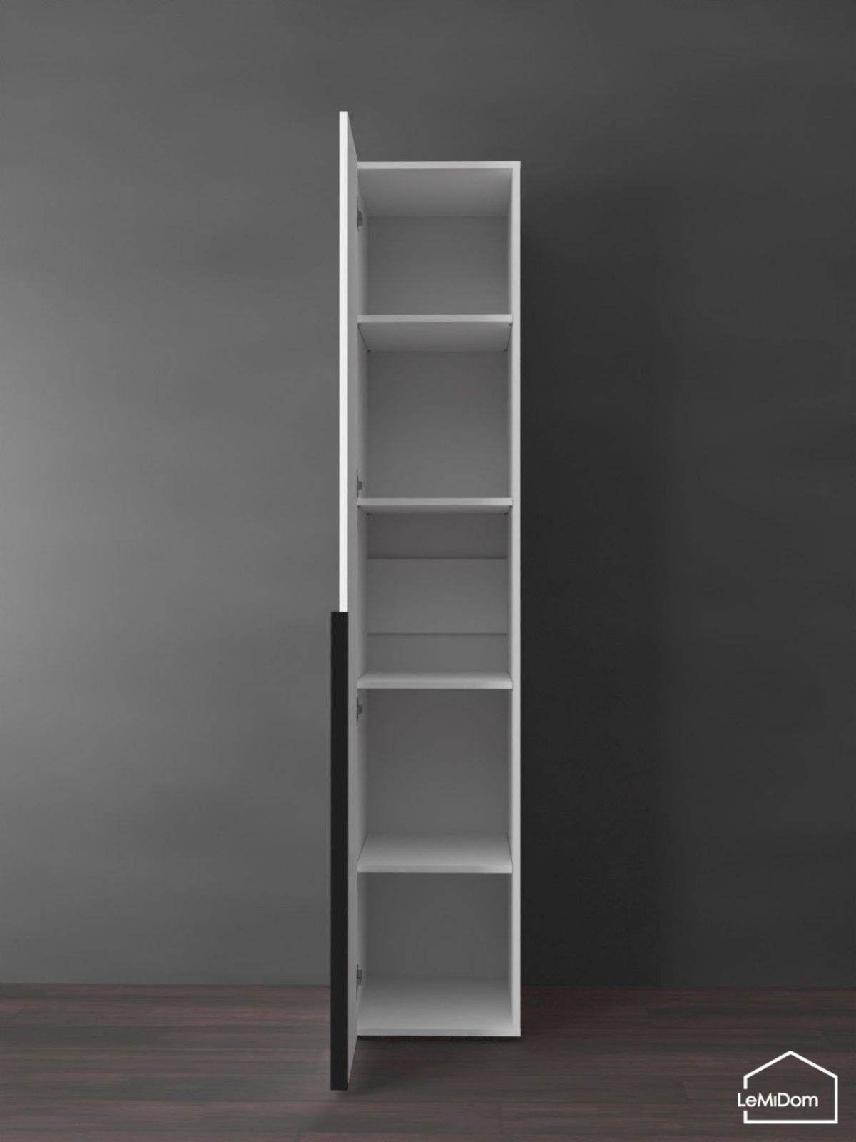 Шкаф Linnea MHR-1-2 2050х400х510 (Белый-М 11.1.2) | фото 4