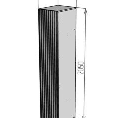 Шкаф Linnea MHR-1PO-2 2050х400х510 (Белый-М 11.1.2) | фото 2