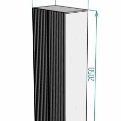 Шкаф Linnea MHR-2PO 2050х800х510 (Белый-М 11.1.1) | фото 2