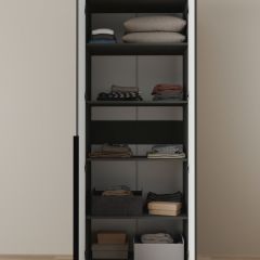 Шкаф Linnea MHR-2-2 2050х800х510 (Графит-М 11.1.25) | фото 4